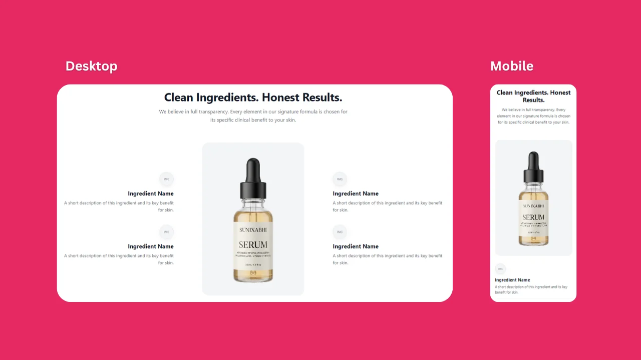 Ingredient Section
